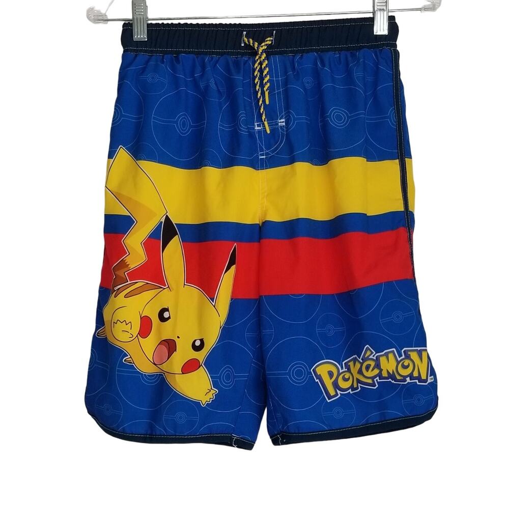 ❤️2/$12 Pokemon Boy's Swim Trunks Board Shorts, Size 14/16